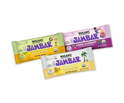 Barra Energética Orgânica Artesanal (Pacote Variado Vegano – 12 Unidades) - JAMBAR