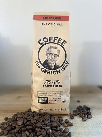 Gerson Good - Café Gerson – Moagem Média, Torra Média (Ar), Detox, Enema, Bebível, 454g