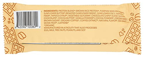 ALOHA - Aloha Barras de Proteína de Chocolate Espresso Orgânico, 14g de Proteína à Base de Plantas, 85mg de Cafeína, Certificado Orgânico pelo USDA, Livre de Glúten