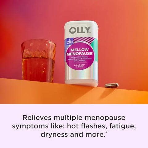 Mellow Menopause – Suplemento para Mulheres, Alivia Calorões e Ressecamento Vaginal | OLLY - OLLY
