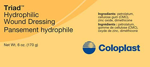 Curativo de Pasta Hidrofílica Coloplast, Base de Óxido de Zinco, Estéril, Livre de Látex, 170 g