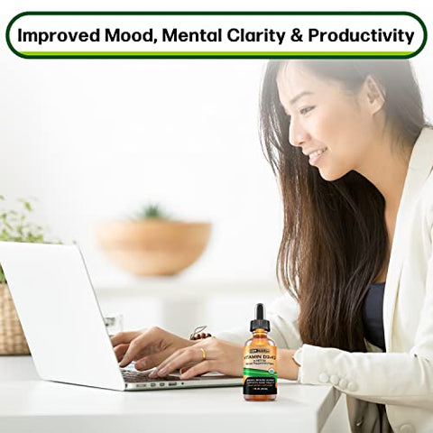 SBR Nutrition - MAX Absorption, Gotas Líquidas de Vitamina D3 K2 (MK-7) com Óleo de TCM, Sabor Menta, Fortalece os Ossos e Promove um Coração Saudável