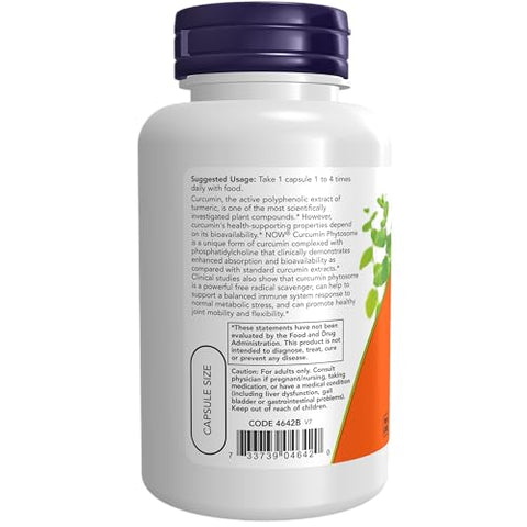 Supplements: Extrato de Cúrcuma Bio-Refinado, 60 Cápsulas Vegetais - NOW Foods