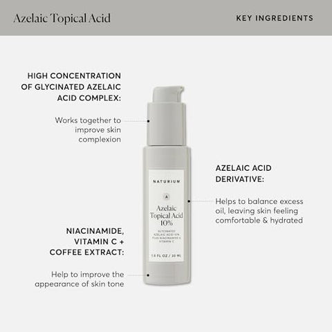 Ácido Azelaico Tópico 10%, Rosto – Cuidados com a Pele - Naturium