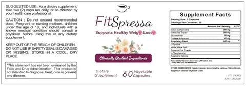 FZBYYLSRG - Fit-Spressa: Suplemento de Suporte à Saúde, Aumenta Energia, Melhora o Humor, Potencializa a Função Cognitiva (1 Frasco)