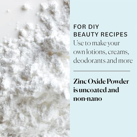 Pó de Óxido de Zinco Sky Organics para o Corpo, 100% Puro Não-Nano – 100g