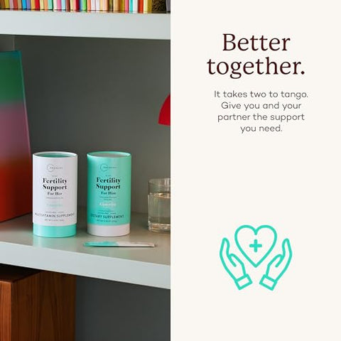 Fertility Support for Her – Pó para Apoio à Fertilidade, Função Ovulatória Normal e Qualidade dos Óvulos – Sem Glúten, Vegano, Sem Sabor – 28 Sachês Individuais - Premama