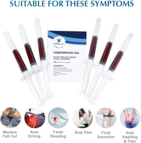 Tratamento de Hemorroidas Supositórios: Fórmula Natural de Extra Máxima Potência – Melhor Cura Rápida para Alívio de Hemorroidas com Coceira e Queimação para Homens - Ariella