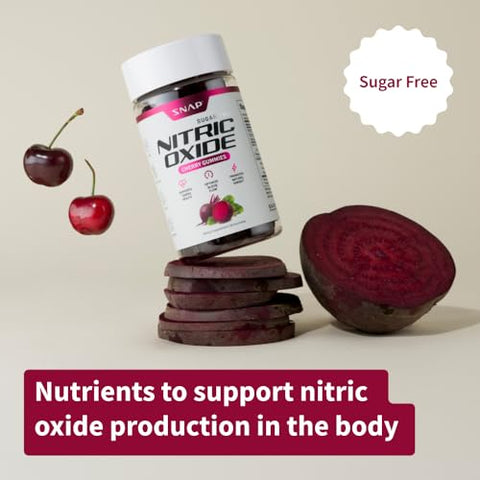 Gomas de Beterraba em Géis de Óxido Nítrico – Suporte à Circulação Sanguínea Saudável, 120 Gomas - Snap Supplements