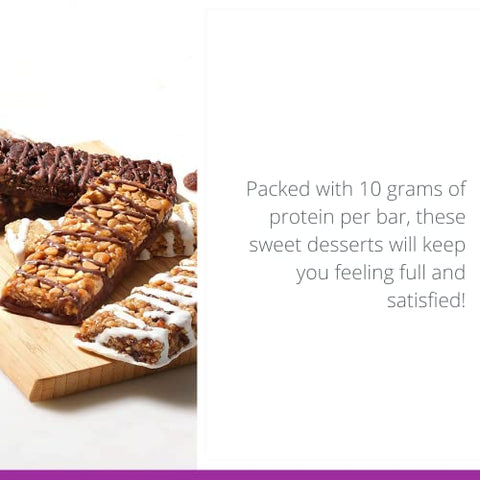 Bar, Pack com Variedade de Barras de Proteína | Lanche Nutritivo para Apoiar a Manutenção do Peso | Sobremesa de Baixa Caloria | 10g de Proteína | 5 Sabores Diferentes, 24 Unidades - HMR
