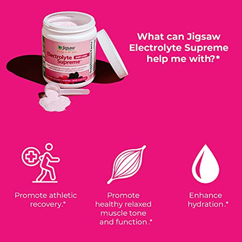 Frasco de Eletrólitos Supreme, Sabor de Frutas Vermelhas, 60 Porções - Jigsaw Health