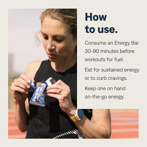 Energy Bars | Baixo Açúcar, Baixas Calorias | Amigável ao Intestino, Sem Cafeína, Vegano, Não-OGM, Sem Soja, Amigo da Dieta Keto | Corrida, Ciclismo, Fitness, Pré-Treino - UCAN