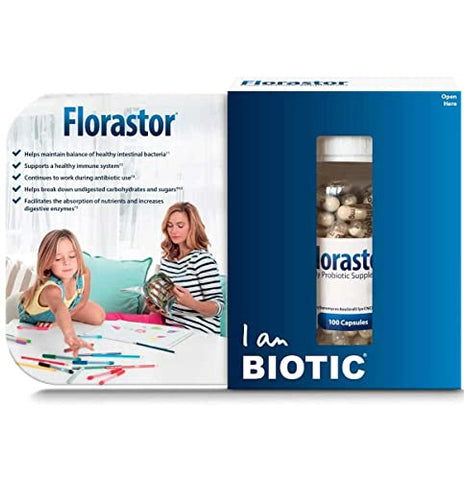 Probiótico Diário para Mulheres e Homens, Suporte Comprovado à Saúde Digestiva, Saccharomyces Boulardii CNCM I-745 (54 Cápsulas), Pacote com 2 – Florastor Probiótico Diário para Mulheres e Homens, Suporte à Saúde Digestiva - Florastor