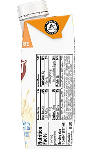 BOOST - Boost Bebida Nutricional Muito Calórica, Sabor Baunilha, Caixa de 8 Onças, Pacote com 27 – Marca Boost