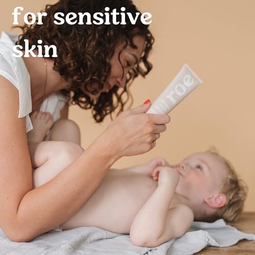 Pomada para Assaduras de Fraldas com Óxido de Zinco | Creme Calmante de Máxima Potência para Assaduras de Fraldas, Pomada para Bebês - Roe Wellness