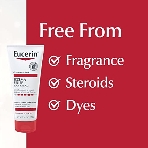 Creme Corporal para Alívio de Eczema, com Aveia Coloidal, Ceramida-3 e Extrato de Raiz de Alcaçuz, 400 ml - Eucerin