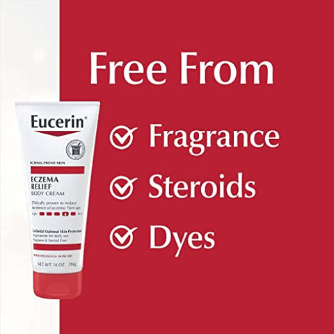 Creme Corporal para Alívio de Eczema, com Aveia Coloidal, Ceramida-3 e Extrato de Raiz de Alcaçuz, 400 ml - Eucerin