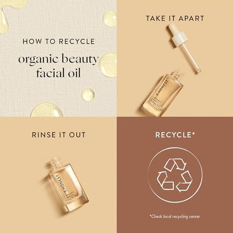 Óleo Facial Orgânico Honest Beauty para Todos os Tipos de Pele | Nutre e Repõe | Óleo de Abacate, Óleo de Damasco, Óleo de Jojoba | Perfumado Naturalmente, Verificado pelo EWG, Vegano e Cruelty Free | 100ml