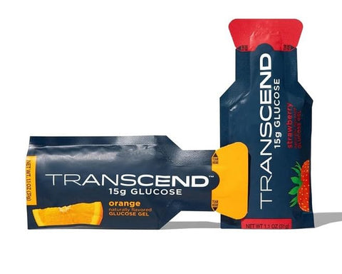 Alitaver - Transcend Gel de Glicose 15g – Sabor Laranja | Energia Rápida | Marca Transcend