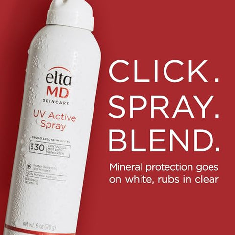 Spray Solar Mineral Ativo FPS 30, Proteção Ampla Espectro, Óxido de Zinco, 150 ml - EltaMD