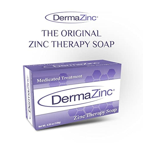 Sabonete Terapêutico DermaZinc com Zinco 120g – Pack com 3 Barras