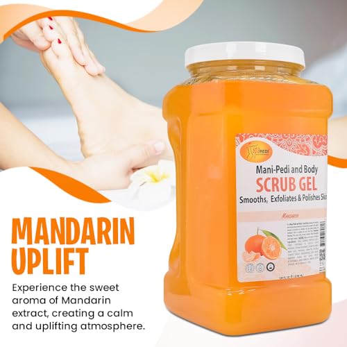 SPA REDI - Spa Redi Pedi Scrub Gel – Mandarin (Gal) | Gel Esfoliante para os Pés – Mandarina | 500g