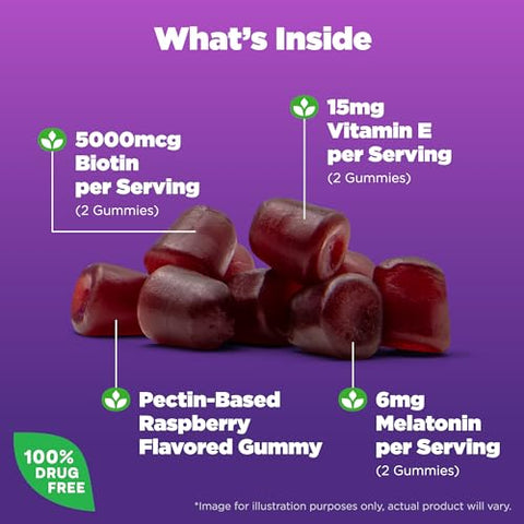 MelatoninMax(TM) Gummy Noturno para Insônia Ocasional, Sabor Mirtilo, 10 mg, 50 Unidades, 50 Dias de Fornecimento - Natrol