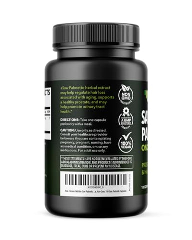 HAVASU NUTRITION - Saw Palmetto para a Saúde da Próstata Masculina | Suporte para a Próstata Masculina | Potente Saw Palmetto para DHT, Saúde Urinária e da Próstata | Fornecimento de mais de 3 Meses de Saw