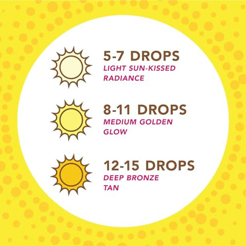 Natural Glow Instant Sun Drops – Bronzeado Sem Sol para Rosto e Corpo – 30ml - Jergens