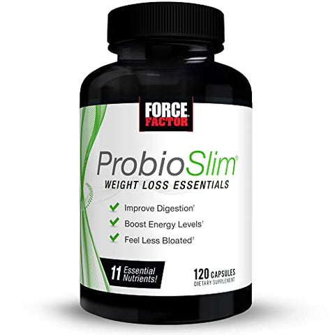 ProbioSlim Gomas de Vinagre de Maçã com Probióticos LactoSpore, 120 Unidades – 100% Natural e Eficaz - Force Factor