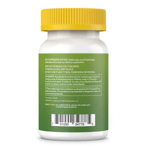 Halal – Multivitamínico Feminino – 60 cápsulas – 100% Halal – Fórmula Completa – Energia e Saúde – Marca Noor - Noor Vitamins