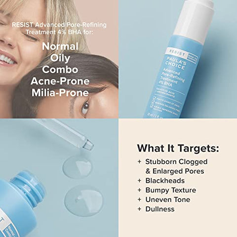Paula's Choice - Paula’s Choice RESIST Tratamento Avançado para Refinamento de Poros com 4% de Ácido Salicílico – Serum BHA, 30ml