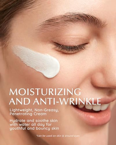 Creme Retinol para Rugas: Creme Facial de Colágeno para Firmar a Pele – Hidratante Facial Anti-Envelhecimento Dia e Noite para Mulheres e Homens 50ml, Cinza Claro - EnaSkin