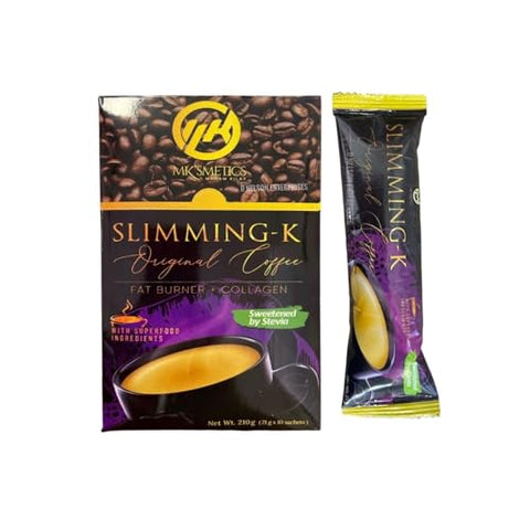 Slimming K - Café Emagrecedor Slimming-K por Madam Kilay, Queimador de Gordura Colágeno (21g), 10 Unidades (Pacote de 1)