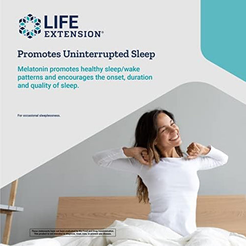 Melatonina IR/XR, 1,5 mg, Fórmula de Liberação Imediata e Prolongada para Suporte Ótimo do Sono, Ritmos Circadianos Saudáveis, Defesa Celular, Sem Glúten, Não-OGM, 2 X - Life Extension