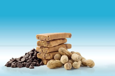 TIMBAR - Timbar Barras de Proteína, Pasta de Amendoim com Gotas de Chocolate, à Base de Plantas, Não-OGM, Sem Glúten, Sem Laticínios, Sem Ovos, Sem Conservantes (12 Barras) – 13g de Proteína à Base de Plantas por Barra
