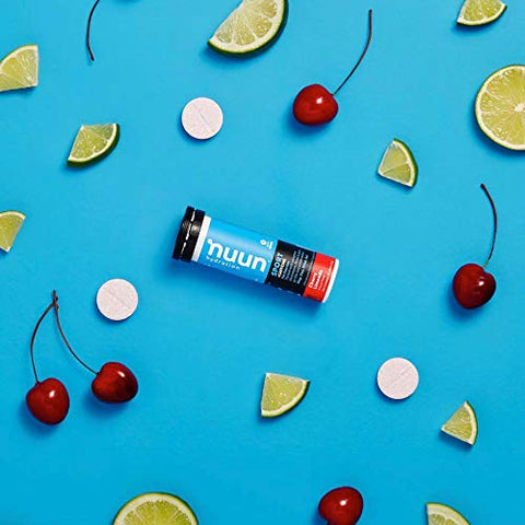Energy: Comprimidos de Eletrólitos e Cafeína de Cereja Limonada (3 Tubos de 10 Tabs) - Nuun