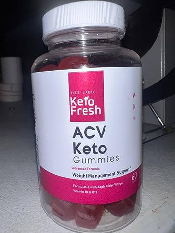 rize labs - Keto Fresh ACV Gummies – Gomas de Vinagre de Maçã para Perda de Peso Avançada, Aumenta Energia, Melhora o Sono e Previne Fadiga (60 g)