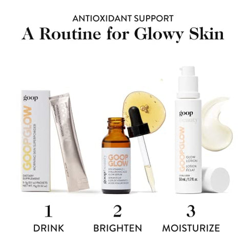 Beauty Morning Skin Drink Mix | Pó para Bebida que Protege contra Sinais de Envelhecimento | Vitamina C, Vitamina E | 30g - goop
