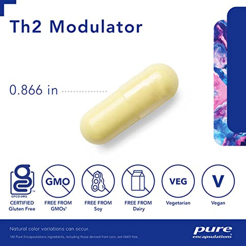 Th2 Modulator | Modula a Resposta Imune Th2 e Mantém o Equilíbrio Th1/Th2* | 120 Cápsulas - Pure Encapsulations