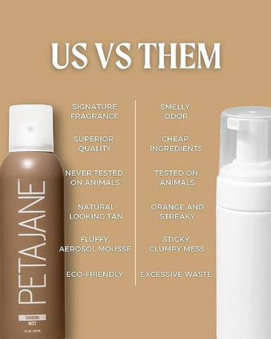 Peta Jane - Spray Bronzeador Natural 200ml – Autobronzeador Orgânico em Spray, Leve e Eficaz