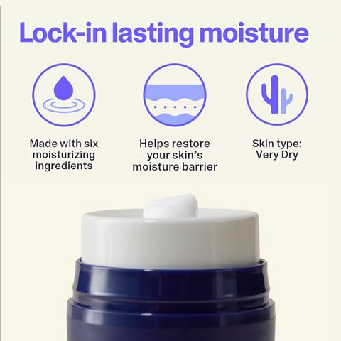Cream Hidratante Facial Rico em Shea Butter e Ácido Hialurônico, 50ml - Curology