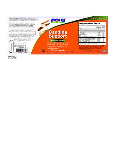 NOW Foods - NOW Suporte Candida, 90 Cápsulas (Pacote com 2) – Fórmula Avançada para o Equilíbrio da Candida