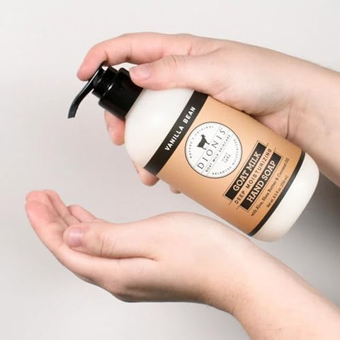 Sabonete Líquido Hidratante Profundo para as Mãos com Leite de Cabra Dionis – Fórmula Concentrada de Hidratação com Manteiga de Karité e Aloe Vera