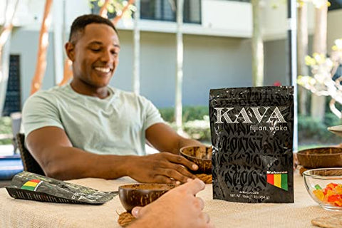 Wakacon - Kava Waka em Pó – Autêntico, Nobre Pó de Raiz de Kava de Fiji – Premium, Sustentável, 16g