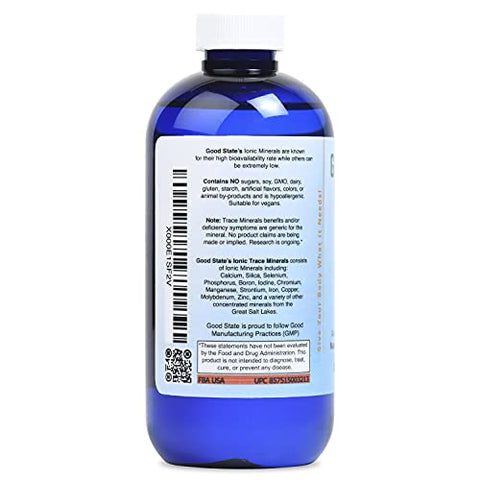 Minerais Traços Líquidos Iônicos (96 porções de 125 mg – 240 ml) - Good State