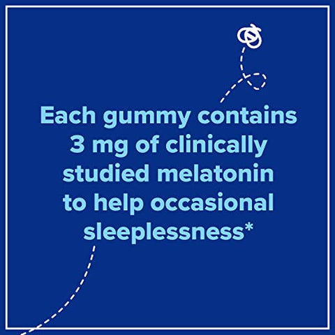 Zarbee's - Zarbee’s Melatonin Gummies 3mg – Suplemento para Dormir Tranquilamente, Sabor Natural de Frutas Variadas, Adultos Acima de 12 Anos, 60 Unidades