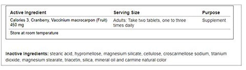 GeriCare - Geri-Care Suplemento de Cranberry, 100 Comprimidos 450 mg Cada (Pacote com 4) – Comprimidos de Cranberry Geri-Care, 450 mg Cada (Pacote com 4)