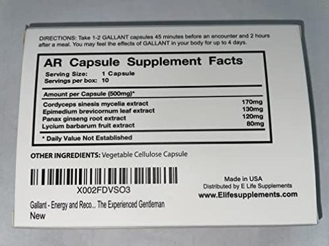 ELifeSupplements - Gallant – Para o Cavalheiro Experiente: Cuidados Essenciais em ML e G