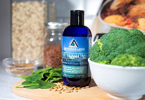 Selênio – Estimula o Crescimento Corporal Normal, Apoia a Fertilidade, Promove Elasticidade dos Tecidos, Poderoso Antioxidante – 240 ml 96 Porções - Mother Earth Minerals